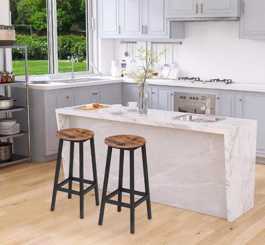 Amazon｜RokiaTek バースツールチェア 高さ26.5インチ 2パック